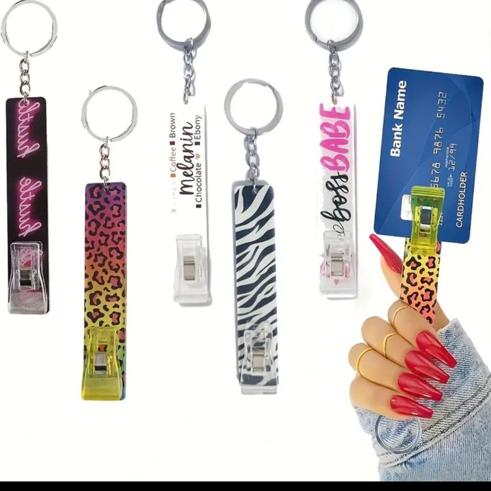Acrylic Nail-Friendly ATM Card Pullers